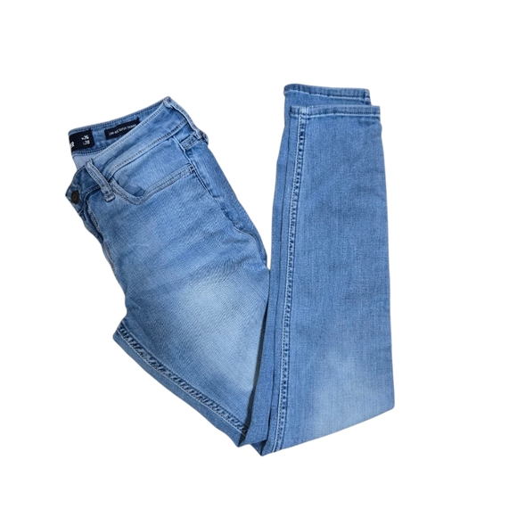 Hollister Womens Blue Jeans Suprr Skinny Low Rise Size 3S W26 L28 - Picture 15 of 16